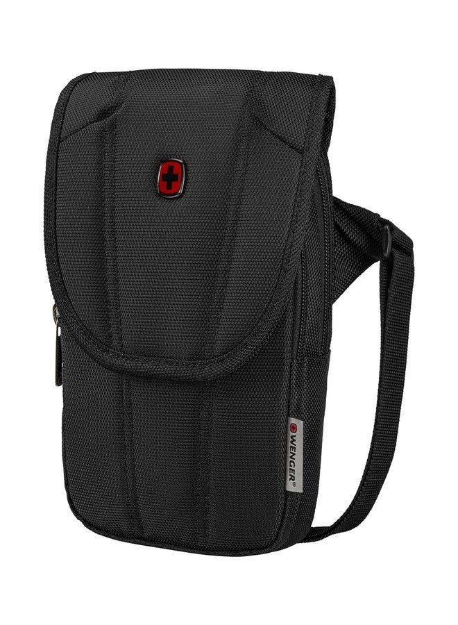 WENGER, BC High Flapover, Flapover Crossbody Bag, Black Swiss Designed-Blend of Style and Function, 612271 - Image 3